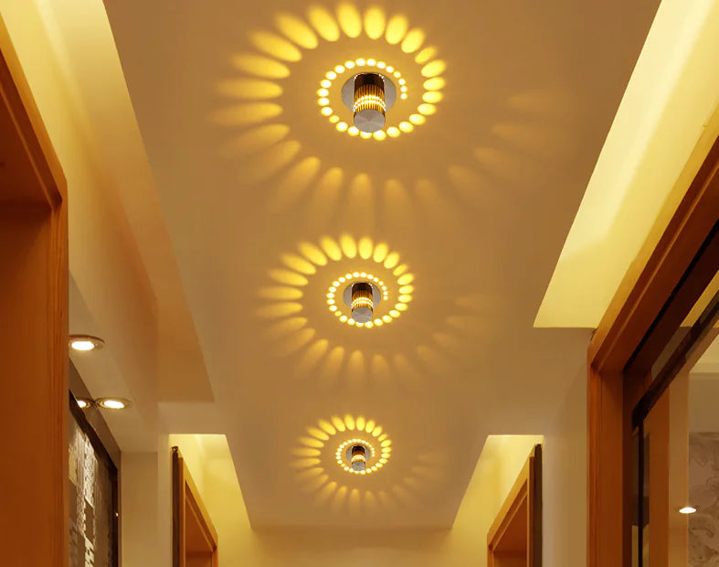 Luminaria de Pared para Pasillo con Cambio de Color LED Moderna