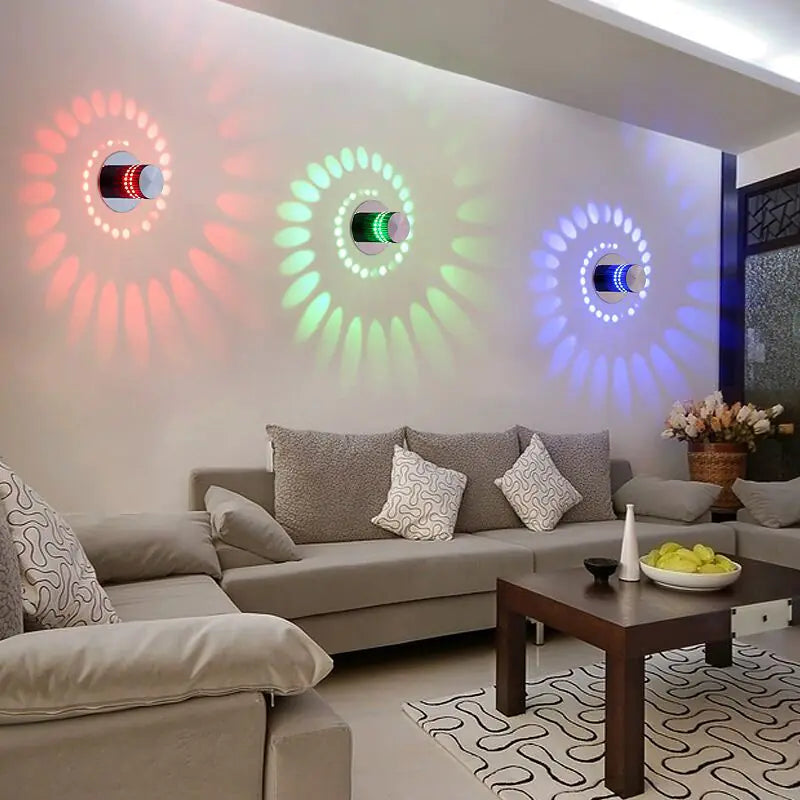Luminaria de Pared para Pasillo con Cambio de Color LED Moderna