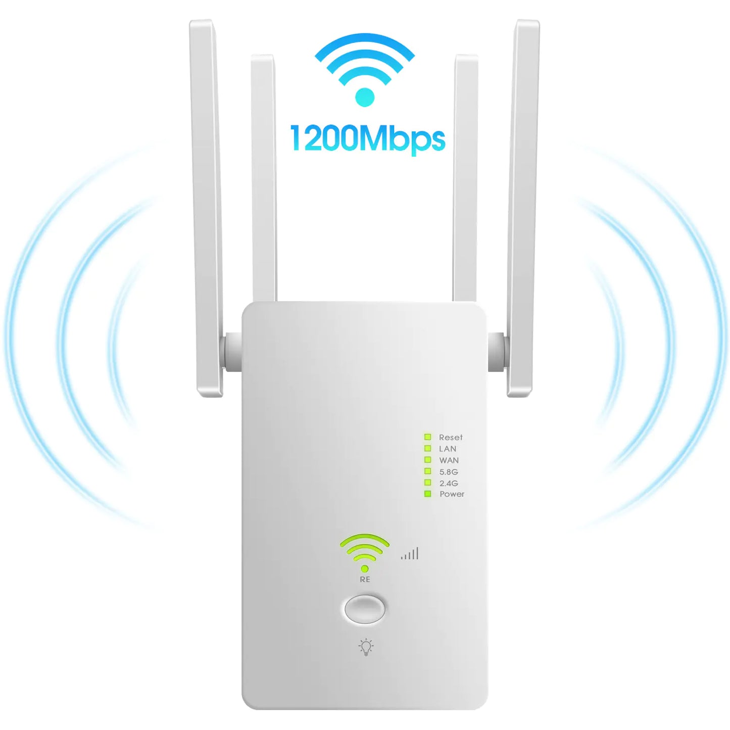 Repetidor WiFi AC1200M y Ampliador de enrutador Gigabit