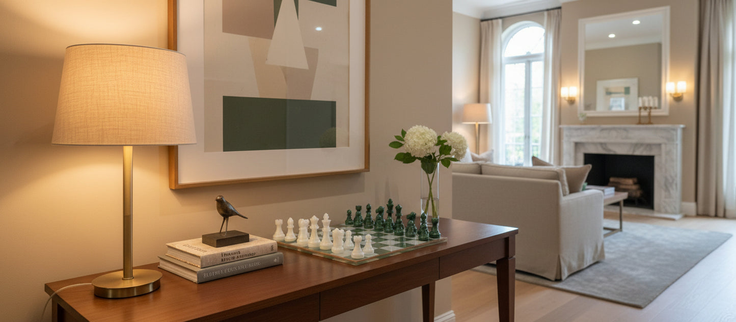 Set de Ajedrez y Damas en Resina Personalizable – Verde & Blanco