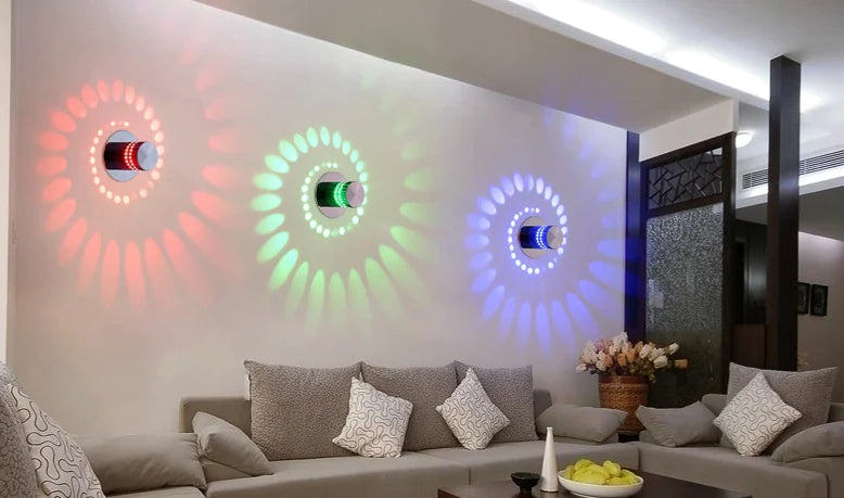 Luminaria de Pared para Pasillo con Cambio de Color LED Moderna